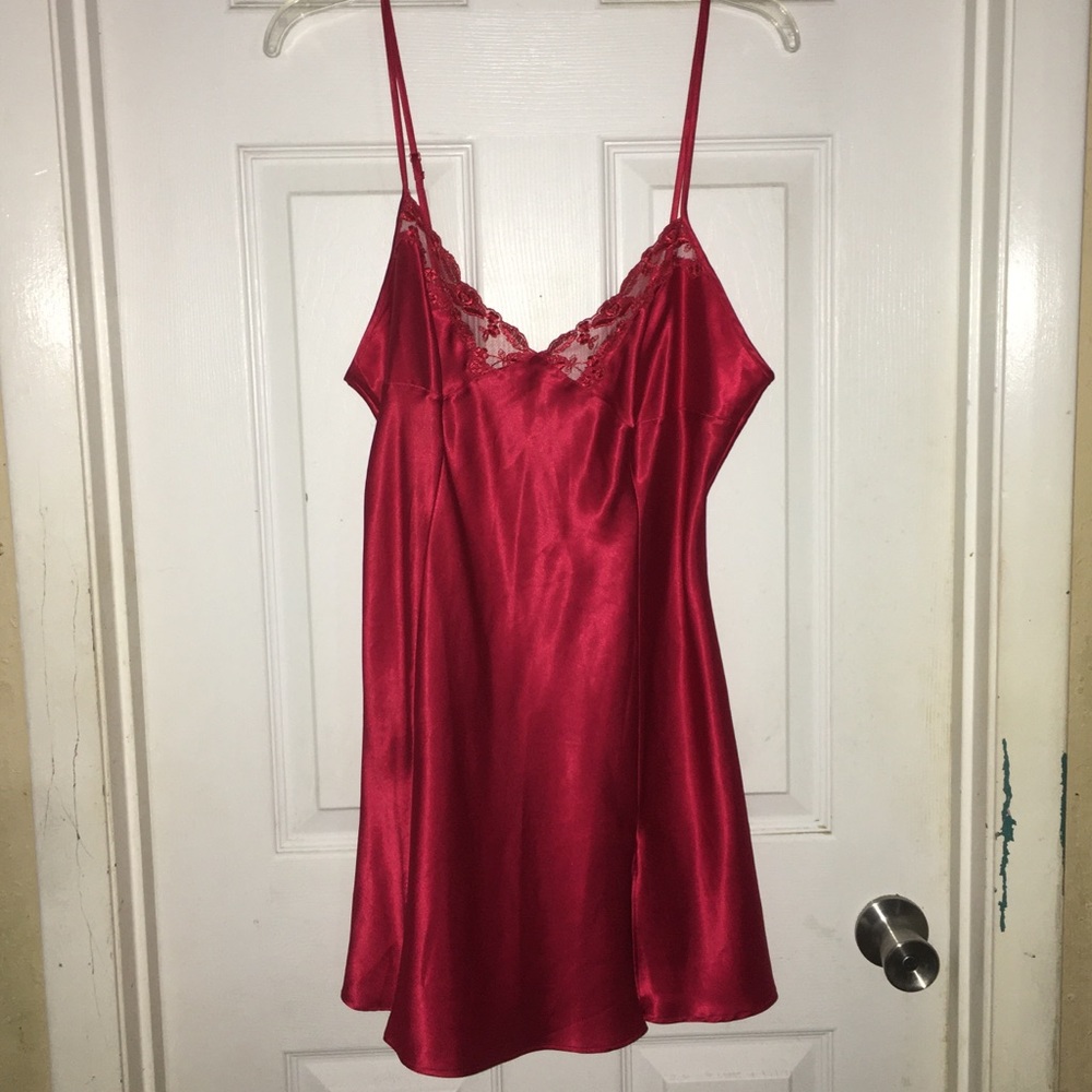 Red Victoria’s Secret Slip Dresses